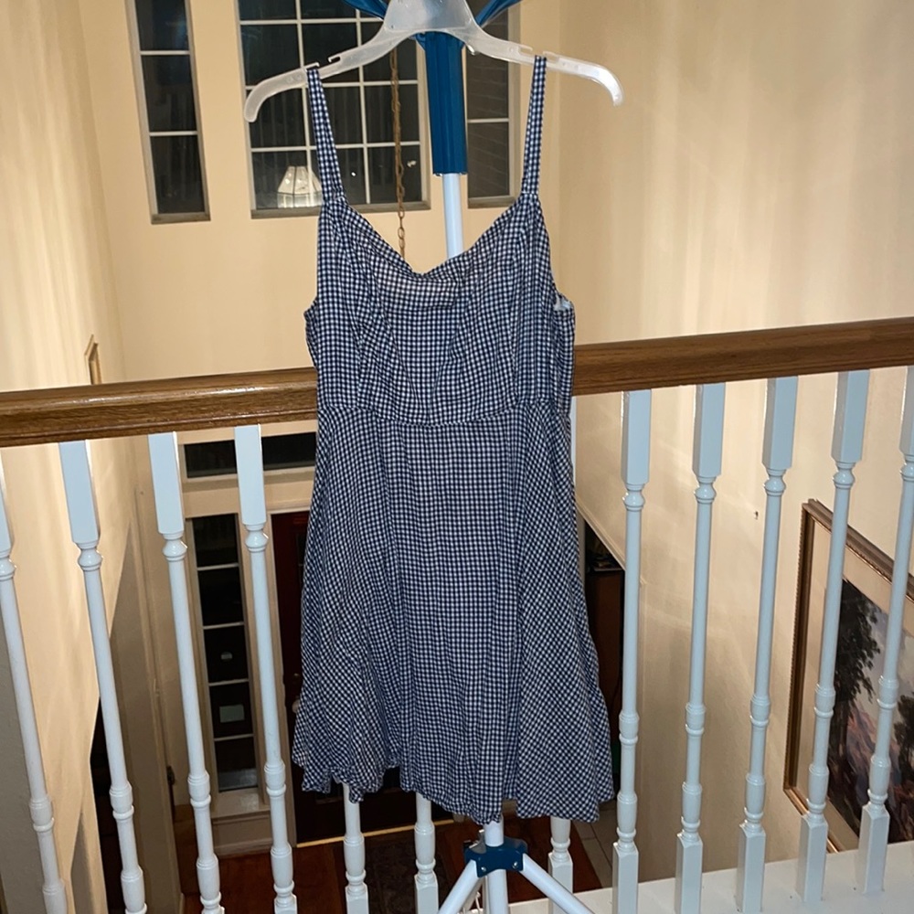 Old Navy Plus size gingham black and white print dress Xl
